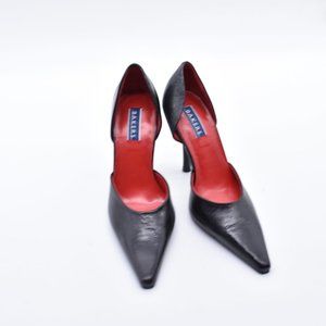 Ted Baker  Black and Red, Leather Pointed Toe Stiletto Heels  size 7
